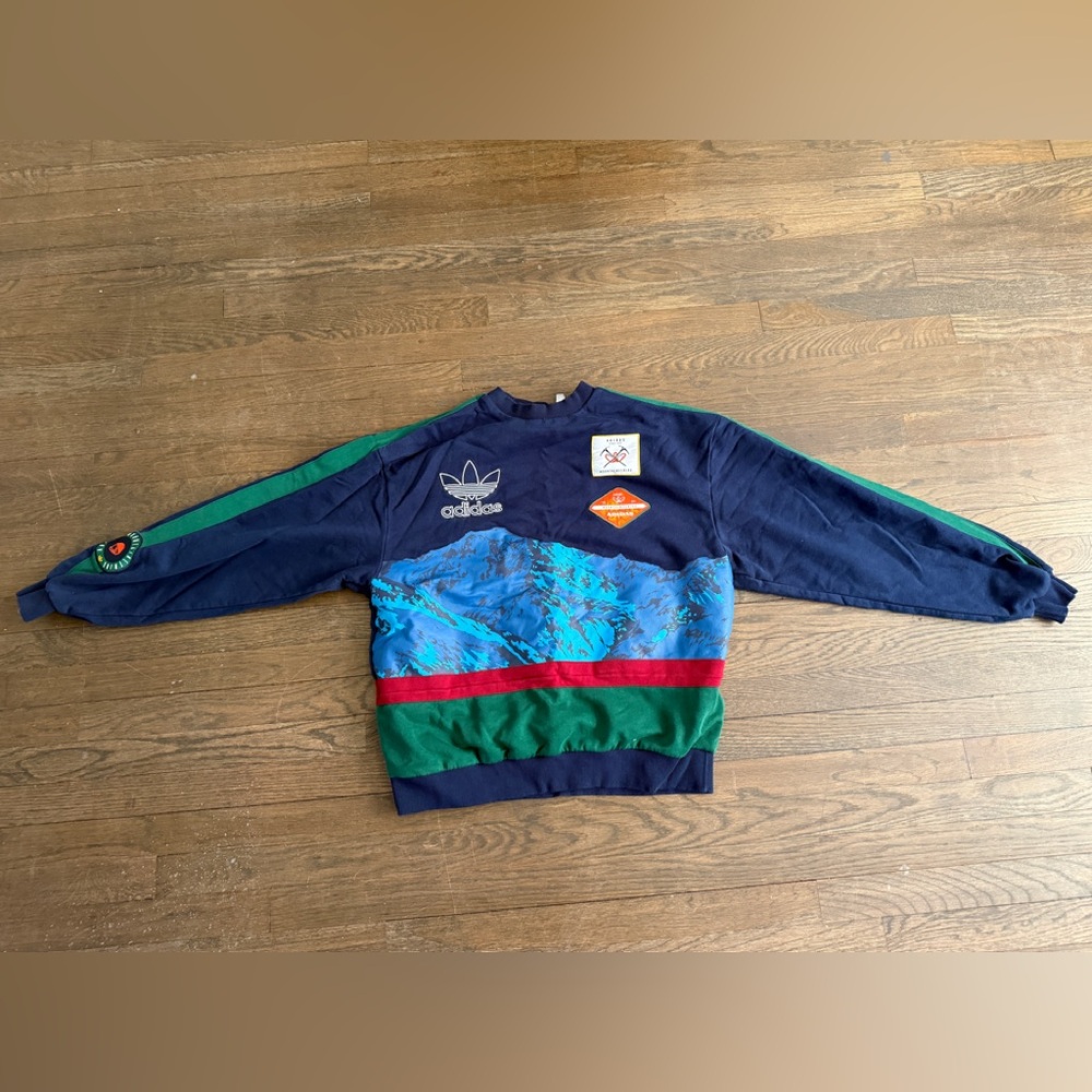 Adidas Men's Multicolor Crewneck Sweater